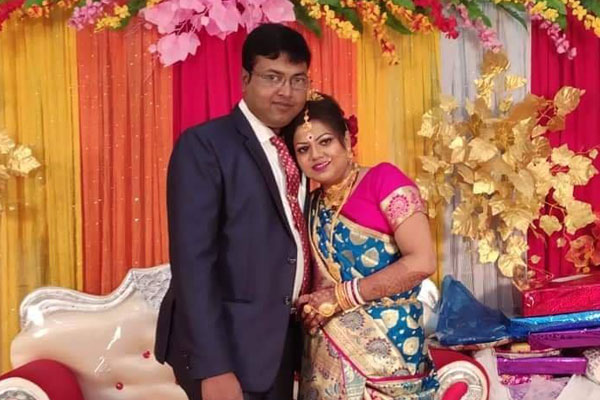 Rahuldeb Nag with Beauti Dey Modak