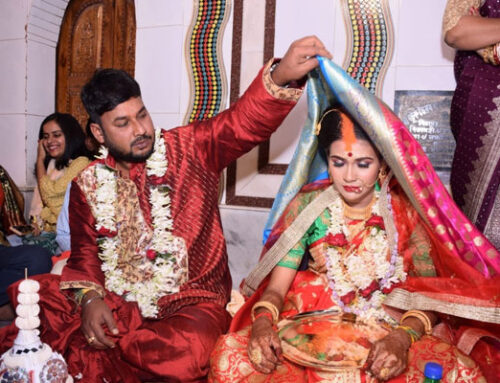Abhijit Dey with Manisha Rooj